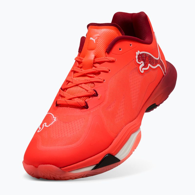 PUMA Vantage Nitro handball shoes glowing red / puma white / dark crimson / puma black 13