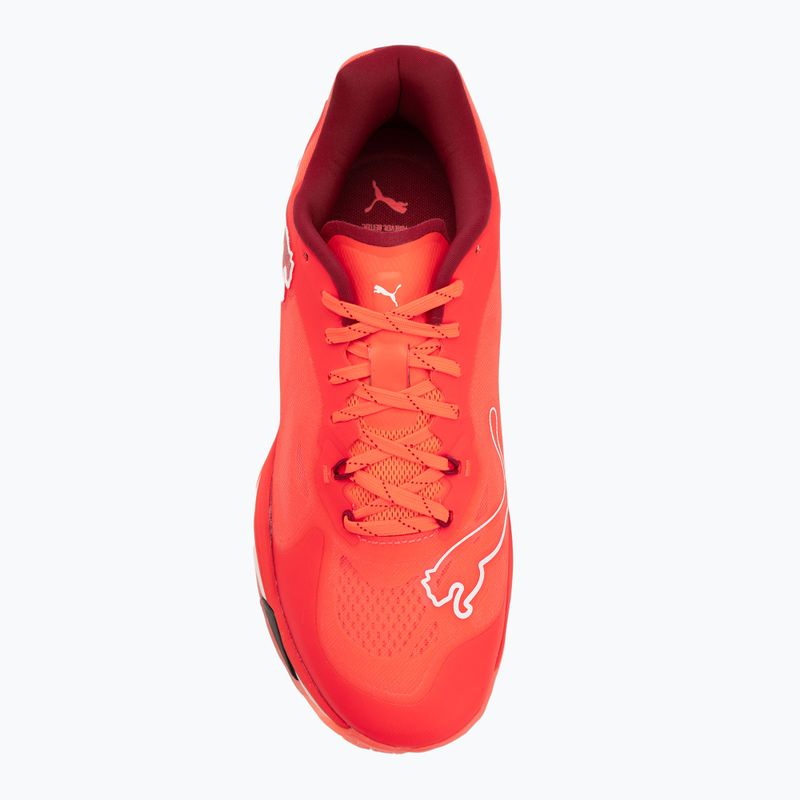 PUMA Vantage Nitro handball shoes glowing red / puma white / dark crimson / puma black 5