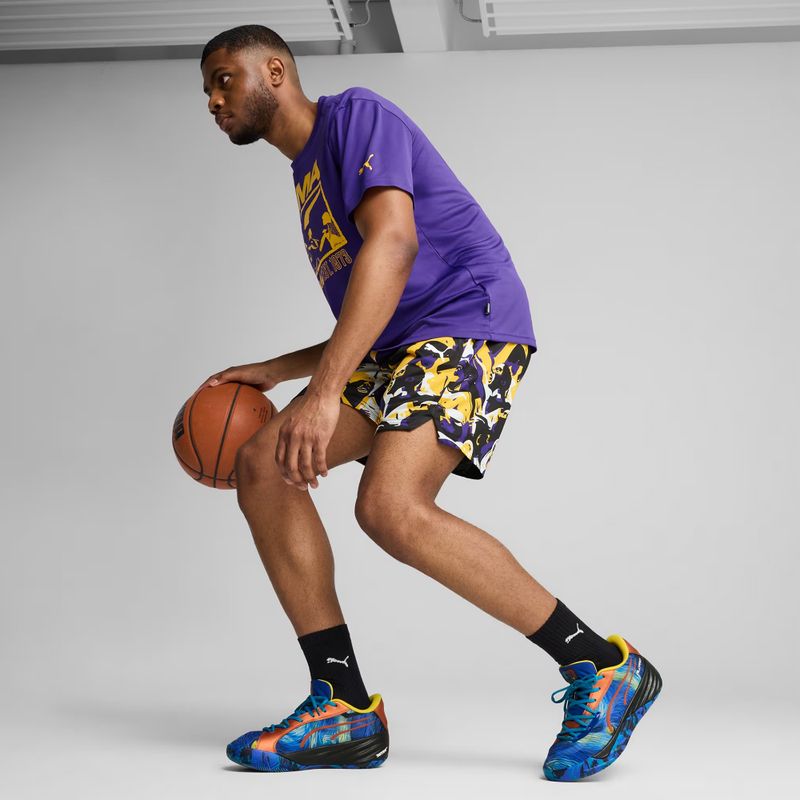 Men's basketball shoes PUMA All-Pro Nitro Dylan Exhibit vivid blue/tropical blue 11