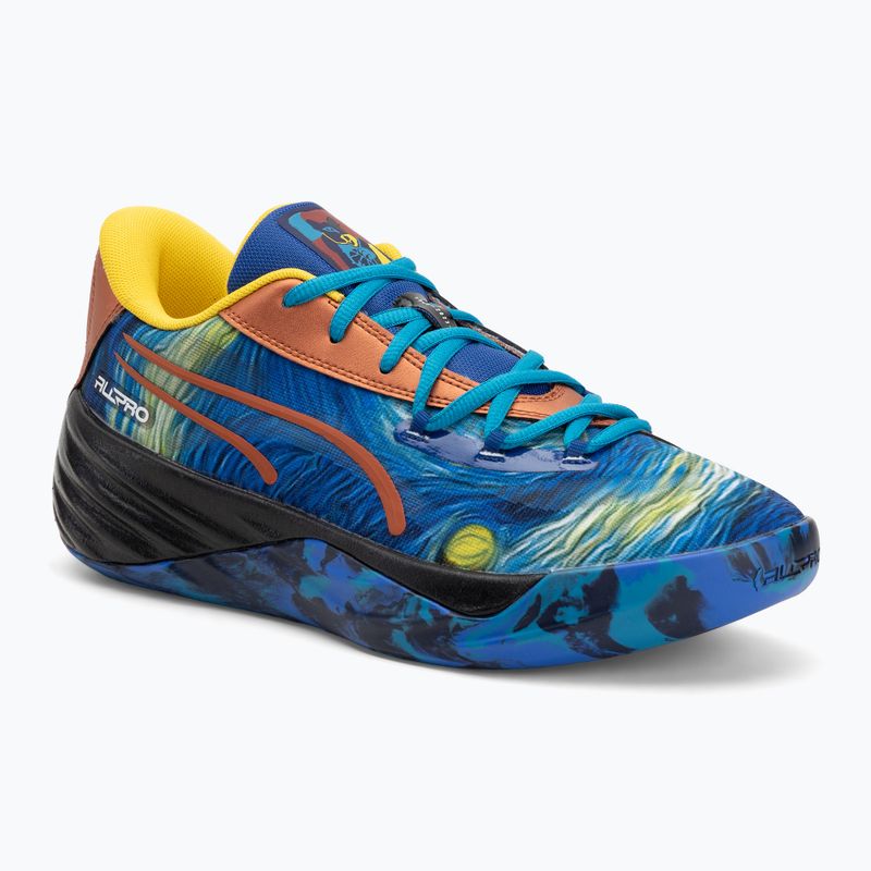 Men's basketball shoes PUMA All-Pro Nitro Dylan Exhibit vivid blue/tropical blue