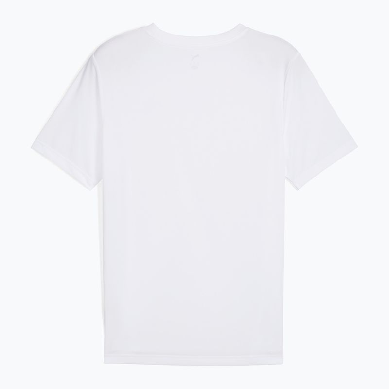Men's PUMA ESS Small Logo Poly Tee puma white 2