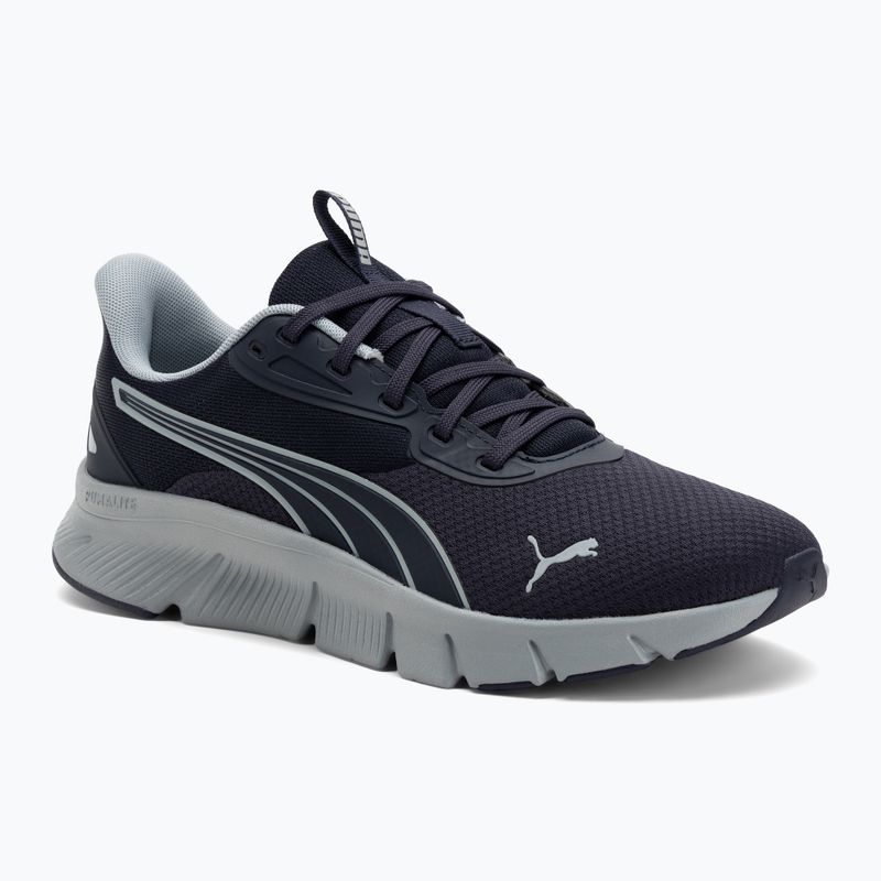 PUMA Flexfocus Lite Modern Woven navy blue/cool mid gray running shoe