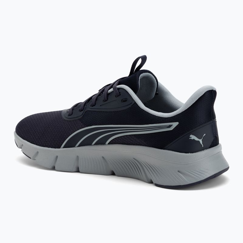 PUMA Flexfocus Lite Modern Woven navy blue/cool mid gray running shoe 3