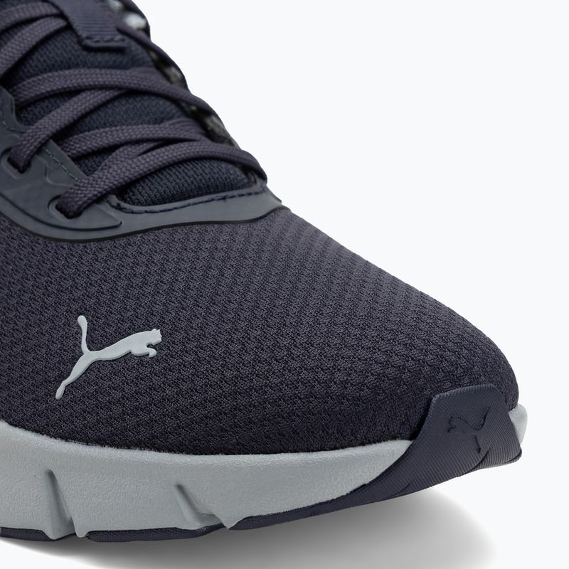 PUMA Flexfocus Lite Modern Woven navy blue/cool mid gray running shoe 7