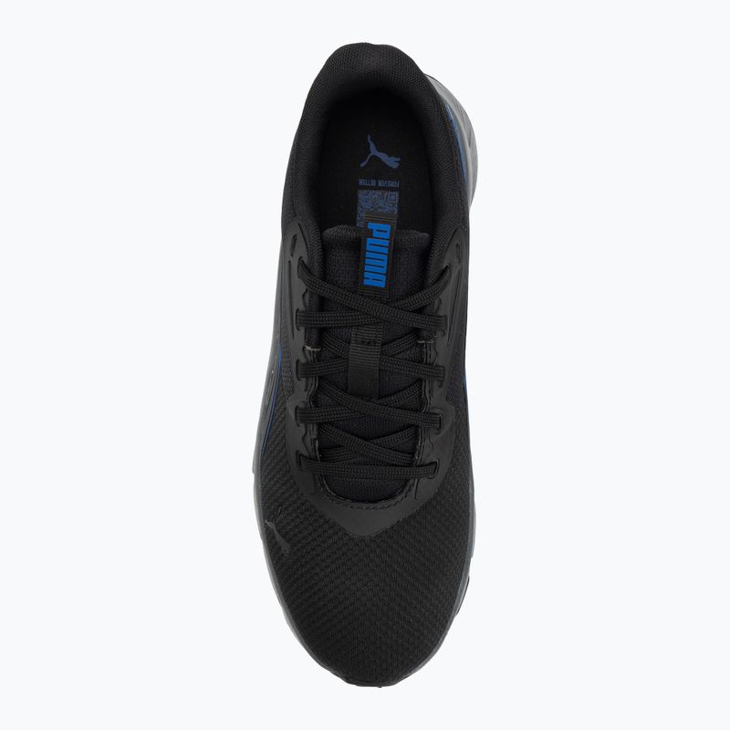 PUMA Flexfocus Lite Modern Woven running shoes puma black/vivid blue 5
