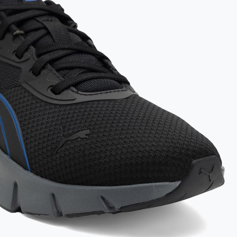 PUMA Flexfocus Lite Modern Woven running shoes puma black/vivid blue 7