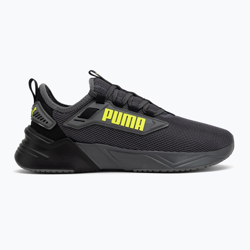 PUMA Retaliate 3 Unwavered running shoes puma black/cool dark gray/yellow alert 2