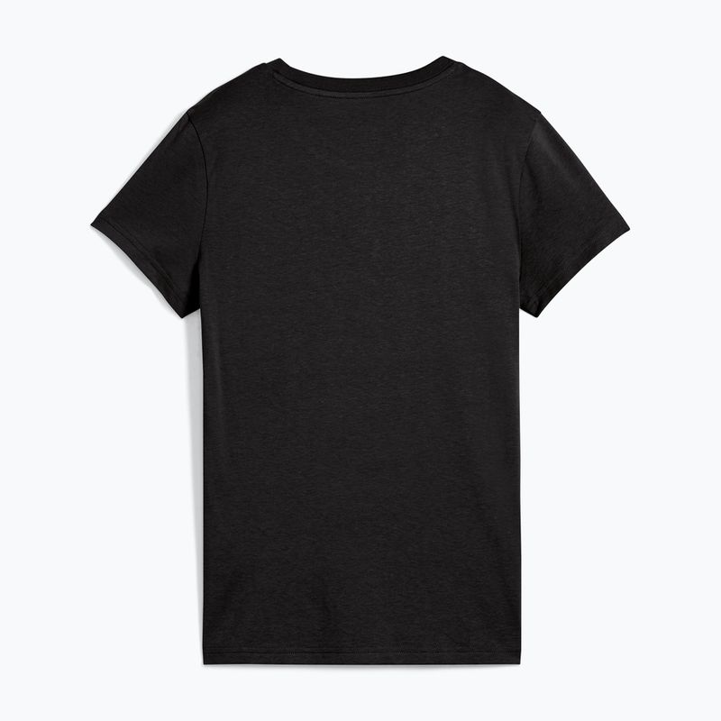 Women's T-shirt PUMA ESS Metallic No. 1 Logo Tee puma black/metallic gold 2