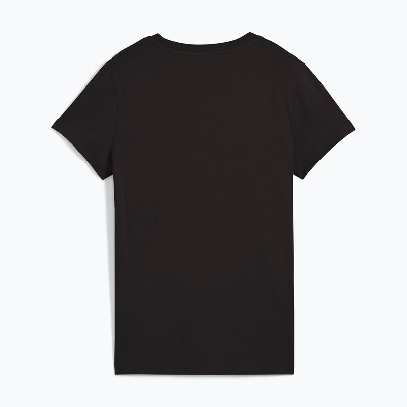 Women's T-shirt PUMA ESS Metallic No. 1 Logo Tee puma black/metallic silver 2