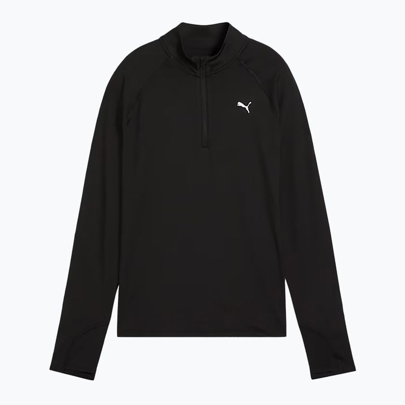 Women's running sweatshirt PUMA Run Velocity Cloudspun 1/4 Zip puma black