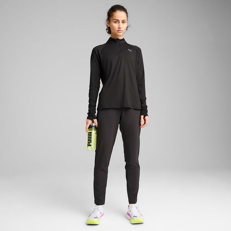 Women's running sweatshirt PUMA Run Velocity Cloudspun 1/4 Zip puma black 4