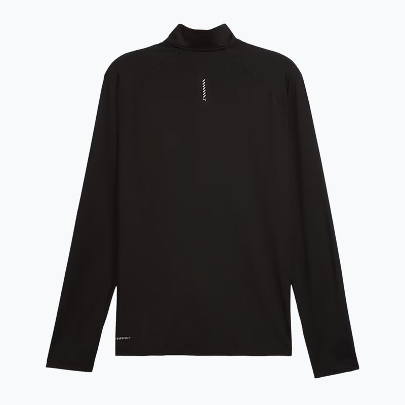 Men's running sweatshirt PUMA Run Velocity Cloudspun 1/4 Zip puma black 2