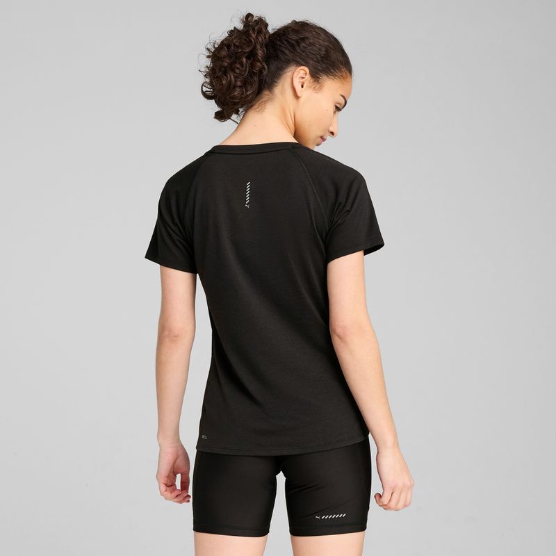 Women's running T-shirt PUMA Run Velocity Tee Tri-Blend puma black 4