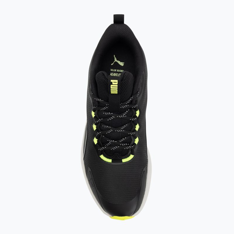 PUMA Skyrocket Lite Trail running shoes puma black/feather gray/yellow alert 5