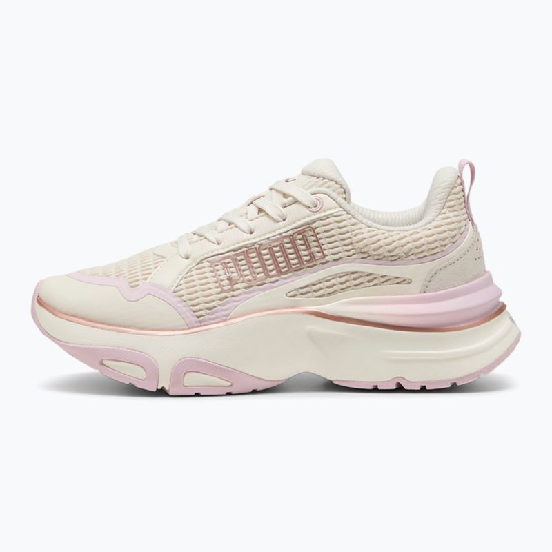 Women's running shoes PUMA Softride Divine Metal alpine snow/warm white/rose mauve