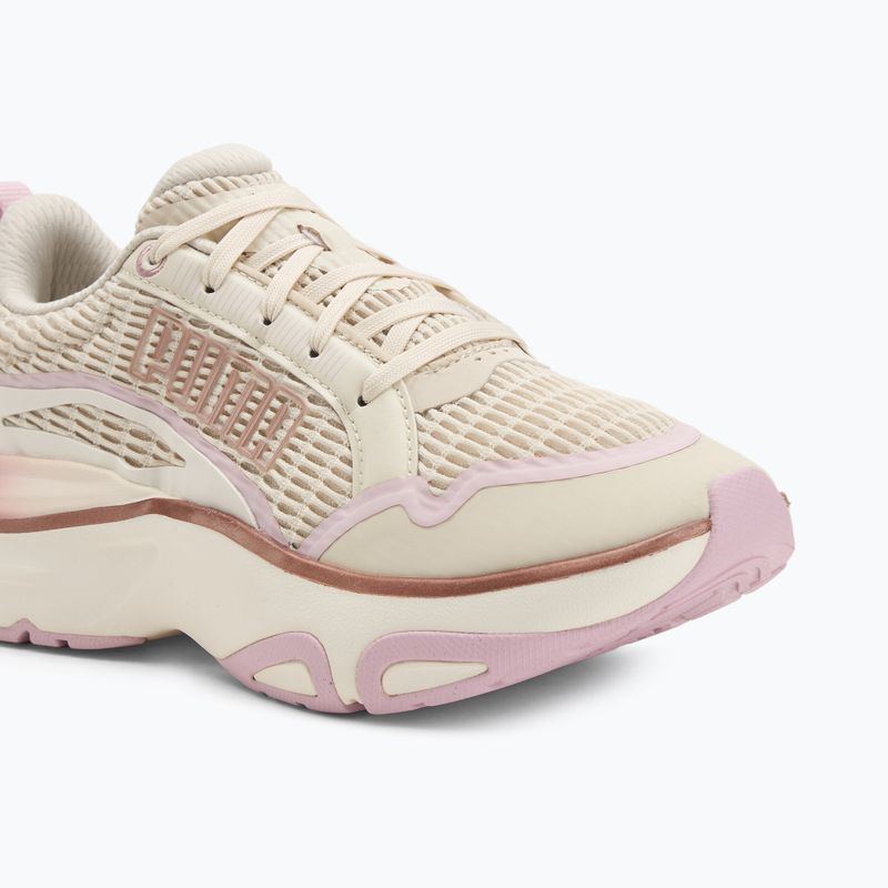Women's running shoes PUMA Softride Divine Metal alpine snow/warm white/rose mauve 7