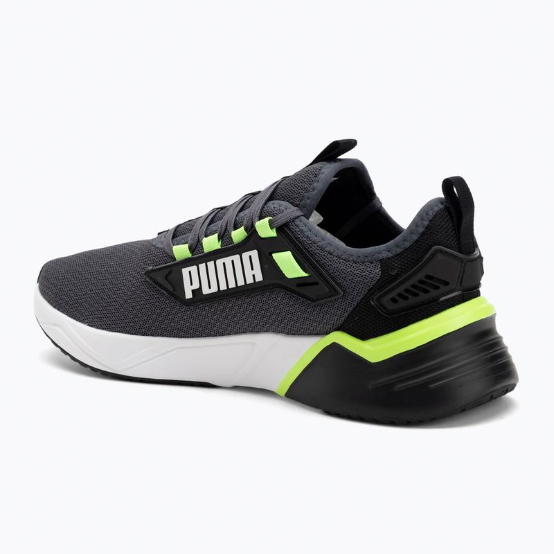PUMA Retaliate 3 puma black/green moon/green glare running shoes 3