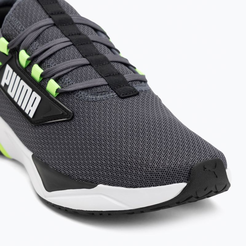 PUMA Retaliate 3 puma black/green moon/green glare running shoes 7