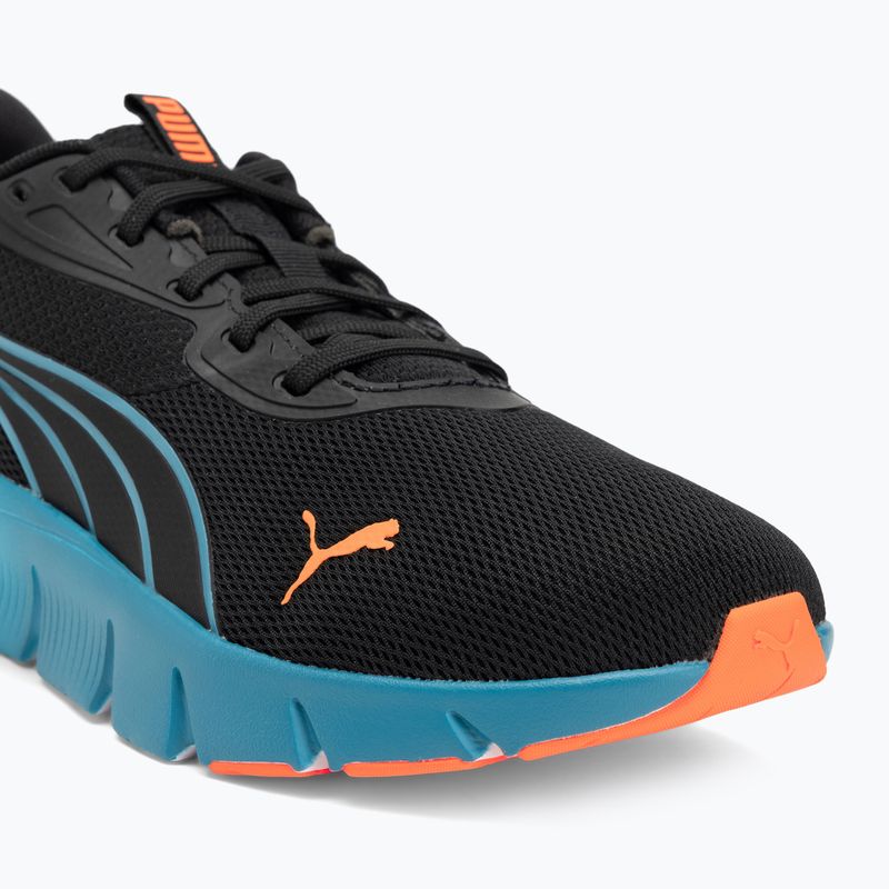 PUMA FlexFocus Lite Modern puma black/heat fire running shoes 7