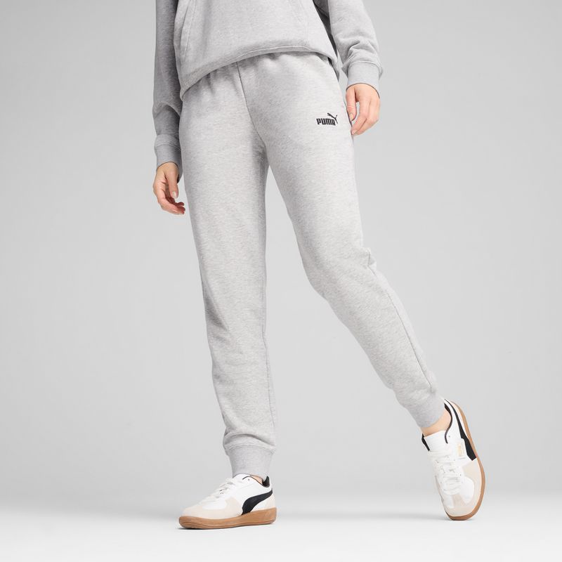 Women's sweatpants PUMA ESS Small No. 1 Logo Sweatpants TR CL light grey heather 4