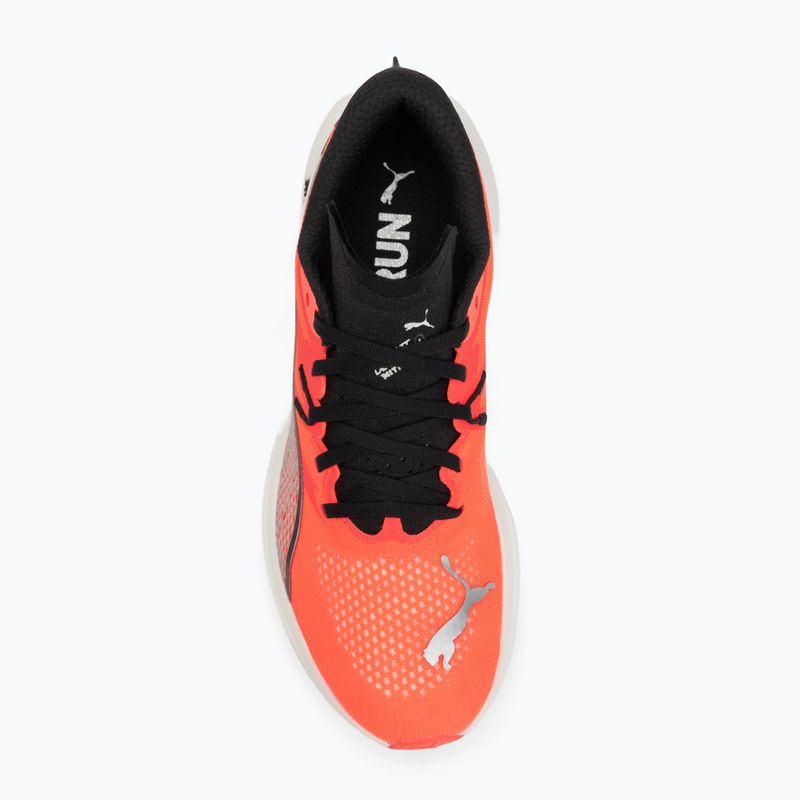 Men's running shoes PUMA Deviate Nitro 3 glowing red/pumaa black 5