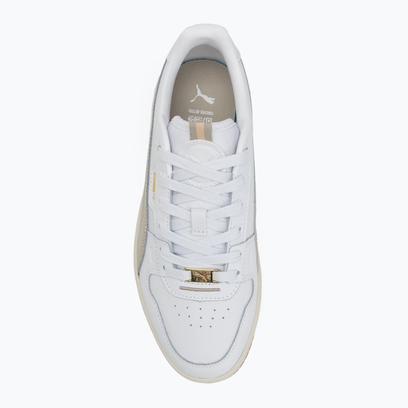 PUMA Carina Street Lux women's shoes puma white/desert dust/puma gold 5