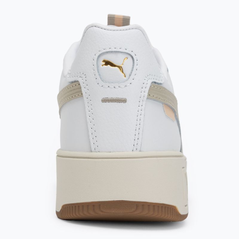 PUMA Carina Street Lux women's shoes puma white/desert dust/puma gold 6