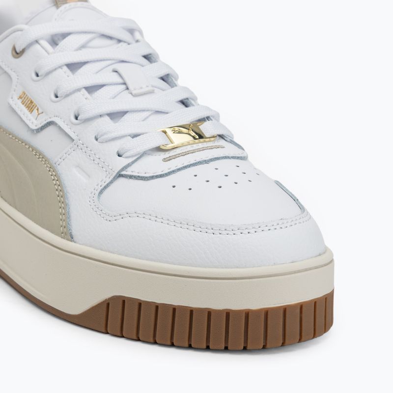 PUMA Carina Street Lux women's shoes puma white/desert dust/puma gold 7