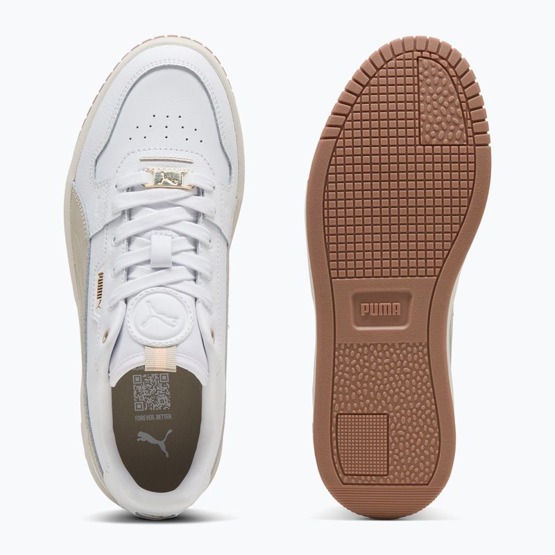 PUMA Carina Street Lux women's shoes puma white/desert dust/puma gold 3