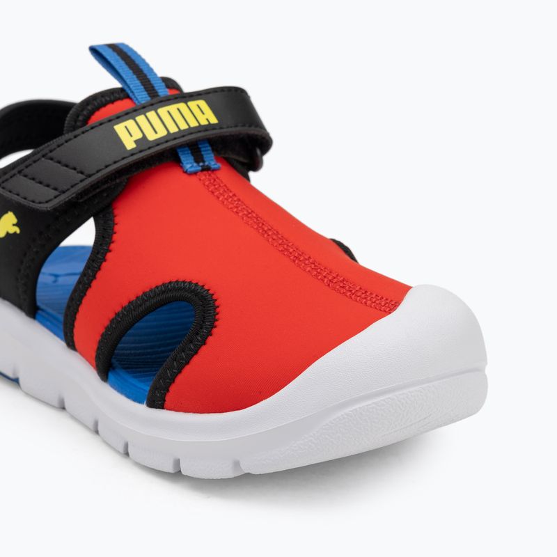 Children's sandals PUMA Fun Racer Sandal V PS for all time red/lemon sherbert/puma black 7
