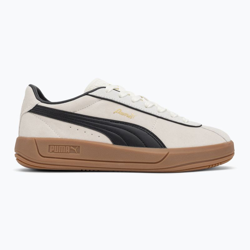 Women's shoes PUMA Club Klassika Suede warm white/puma black/puma gold 2