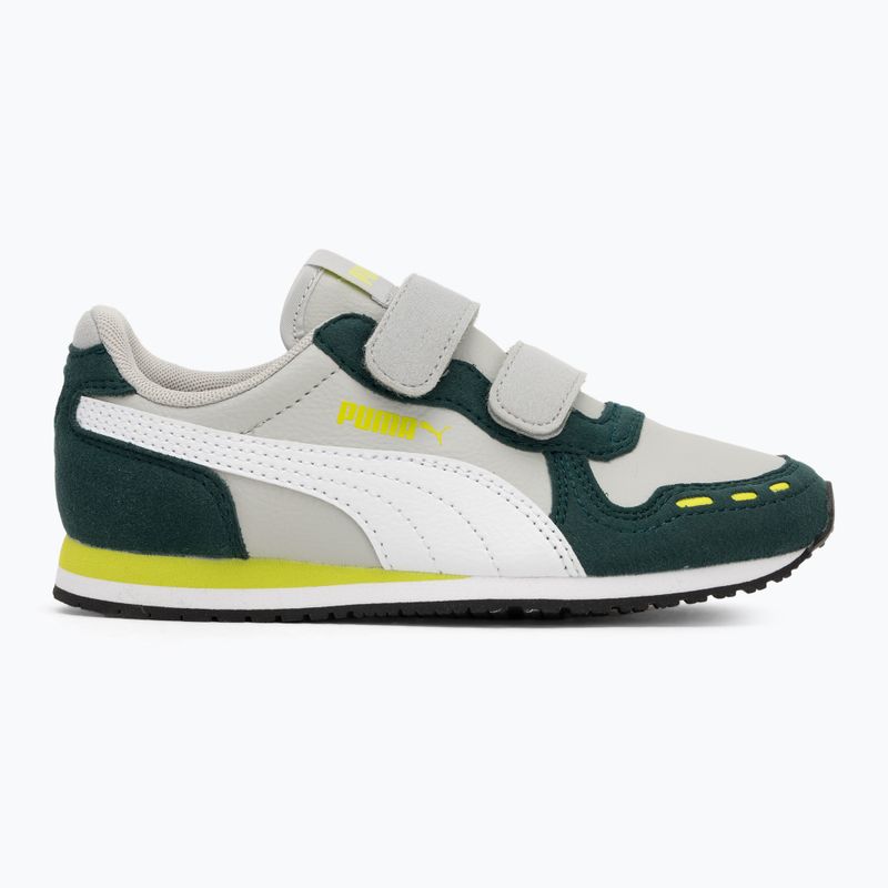 PUMA Cabana Racer SL 20 V PS junior shoes coollightgray/pumawhite/darkmyrtle/limesmash 2