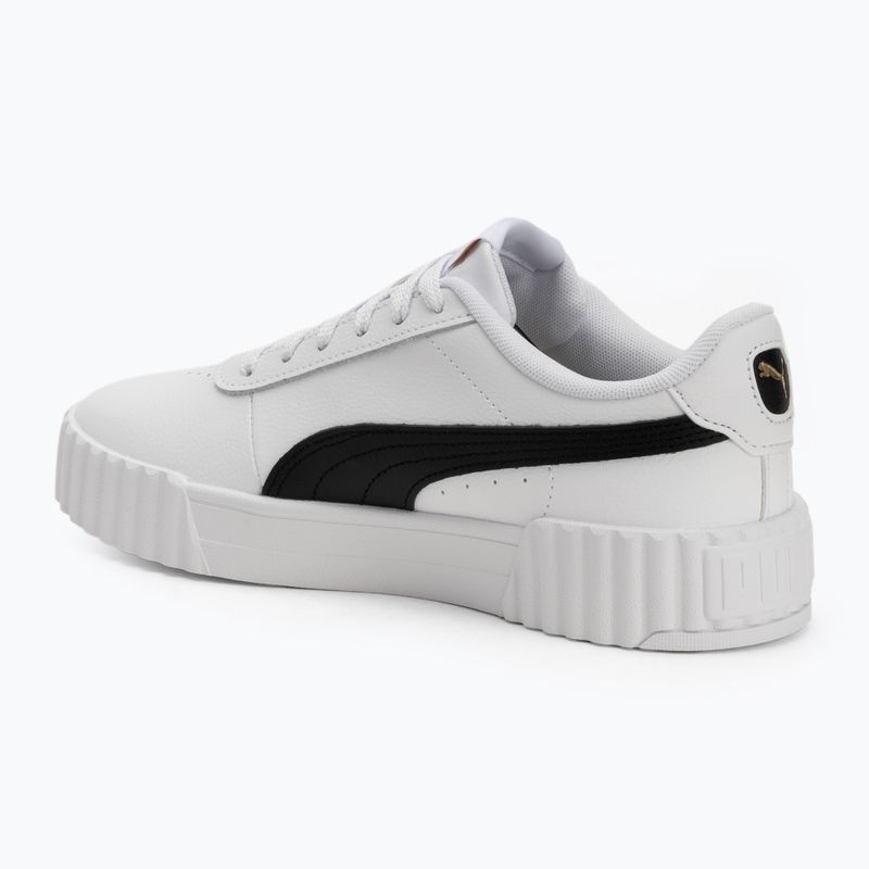 Women's shoes PUMA Carina 3.0 puma white/puma black/puma gold 3