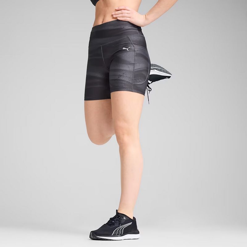 Women's running shorts Puma Run Velocity 5" AOP Tight puma black 3