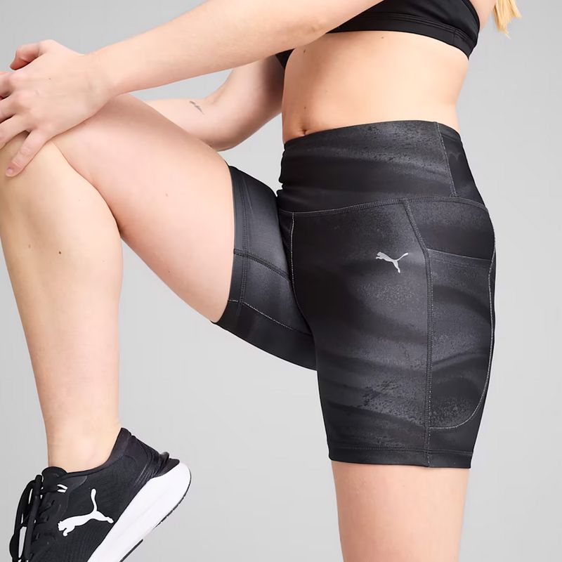 Women's running shorts Puma Run Velocity 5" AOP Tight puma black 6