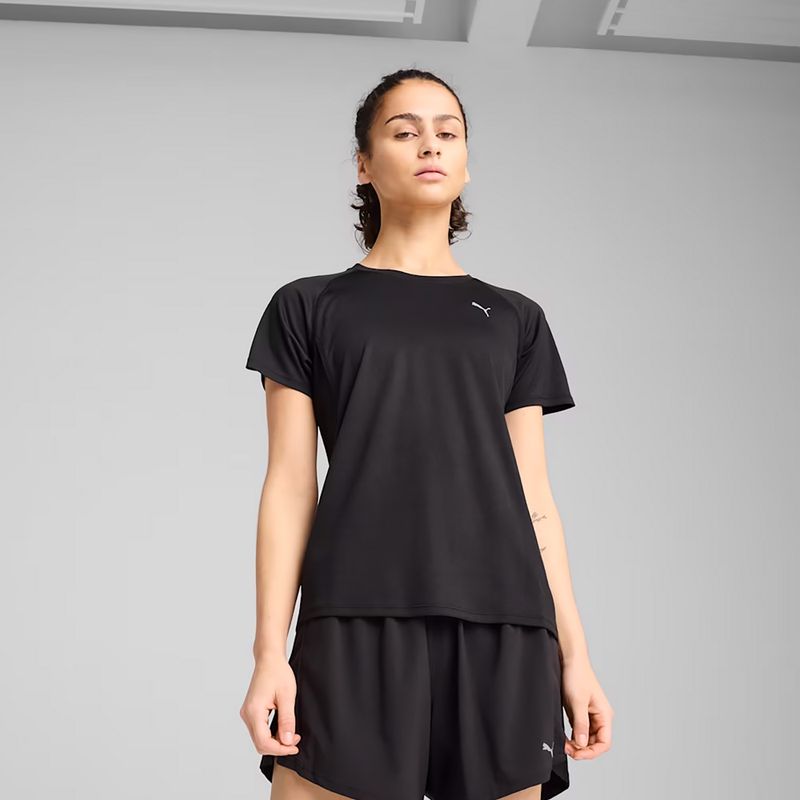 Women's running T-shirt PUMA Run Velocity Tee Poly puma black 3
