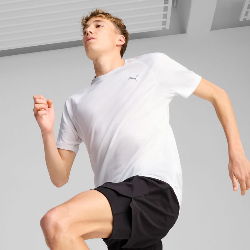 Men's running T-shirt PUMA Run Velocity Tee Poly puma white 3