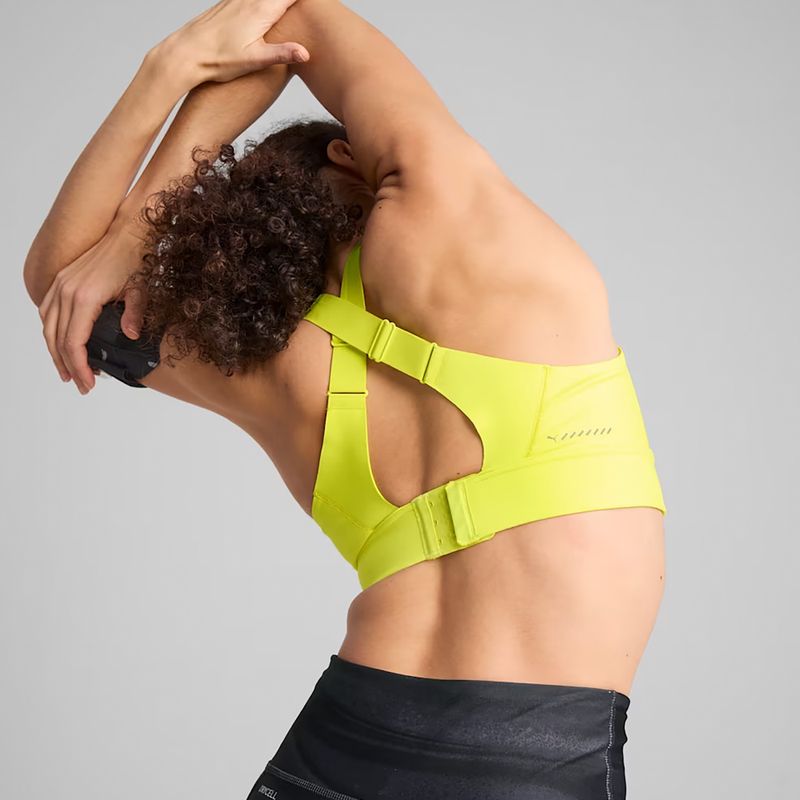 PUMA PWRbreathe Run lemon sherbert training bra 7