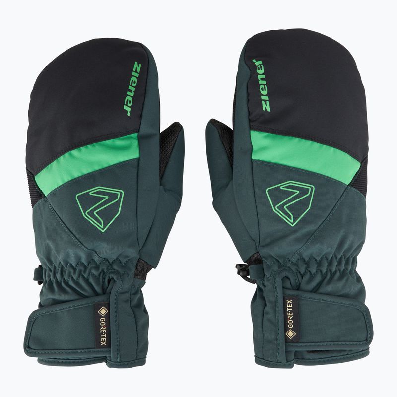 Children's Ski Gloves ZIENER Levin GTX Mitten dark jungle 3