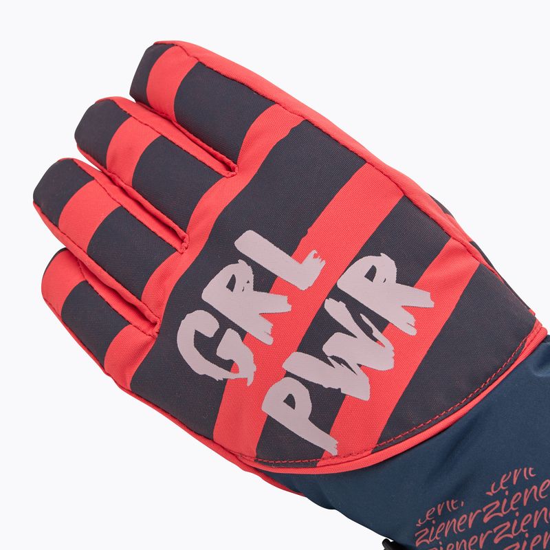 Children's ski glove ZIENER Liwa Aquashield PR fiery red 4
