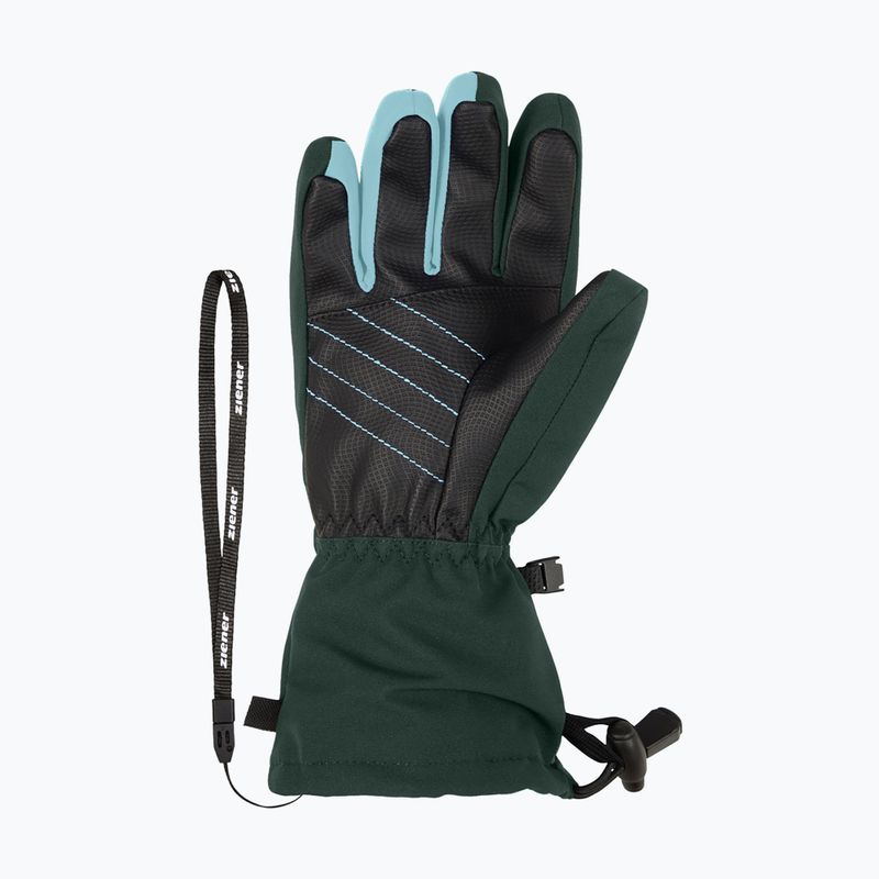 ZIENER Laval Aquashield AW dark jungle children's ski glove 3