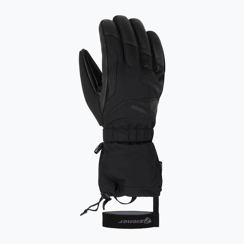 Men's ski gloves ZIENER Gaiku-Z Aquashield AW black 2