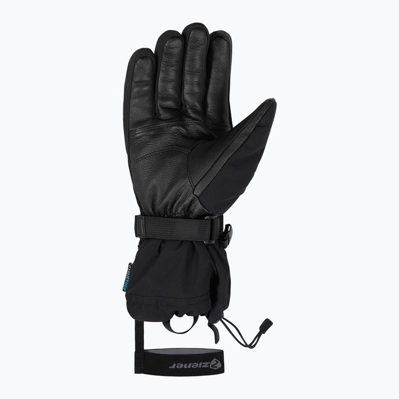 Men's ski gloves ZIENER Gaiku-Z Aquashield AW black 3