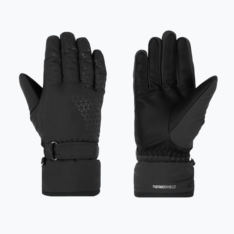 Women's Ski Gloves ZIENER Kisar Aquashield black