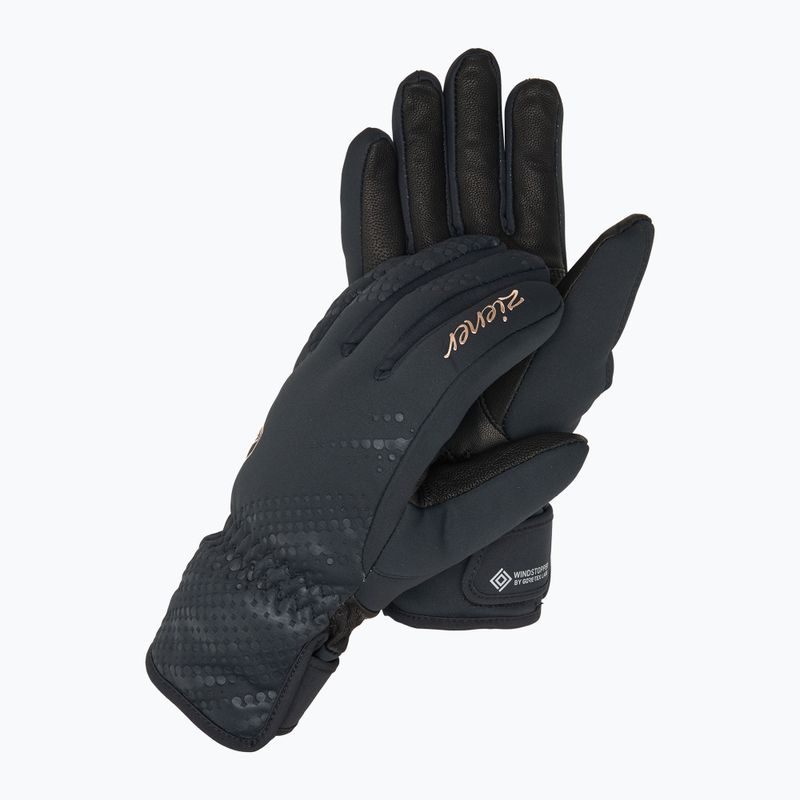 Women's Ski Gloves ZIENER Karoi WS PR black/rose metallic