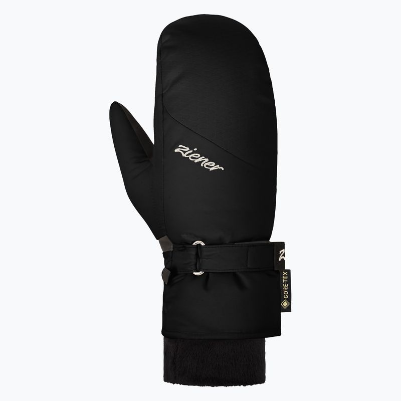Women's ski gloves ZIENER Klairo-Z GTX+Gore Plus Warm Mitten black 2