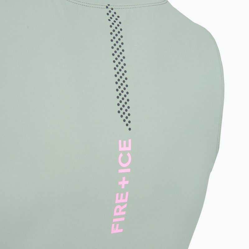 women's training T-shirt BOGNER FIRE+ICE Caia 1/4 Zip eucalyptus 4