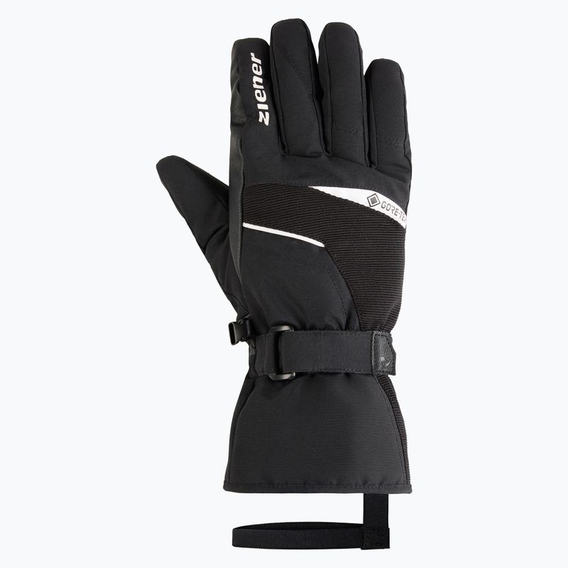 Men's ski gloves ZIENER Galerius-Z GTX black/white 2