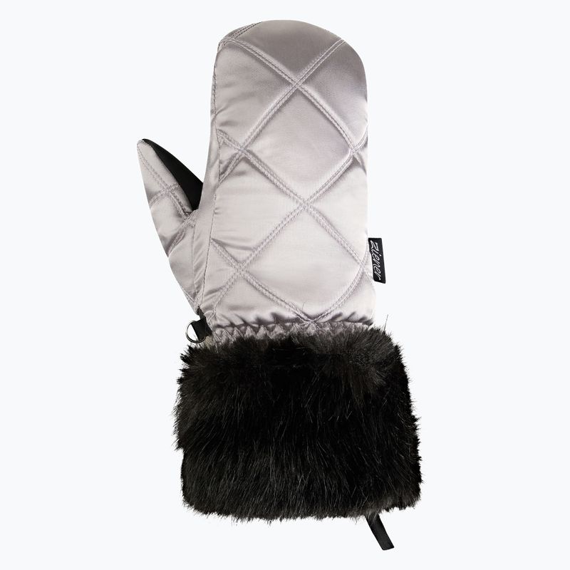 Women's ski gloves ZIENER Kwinzi-Z Mitten metallic silver 2