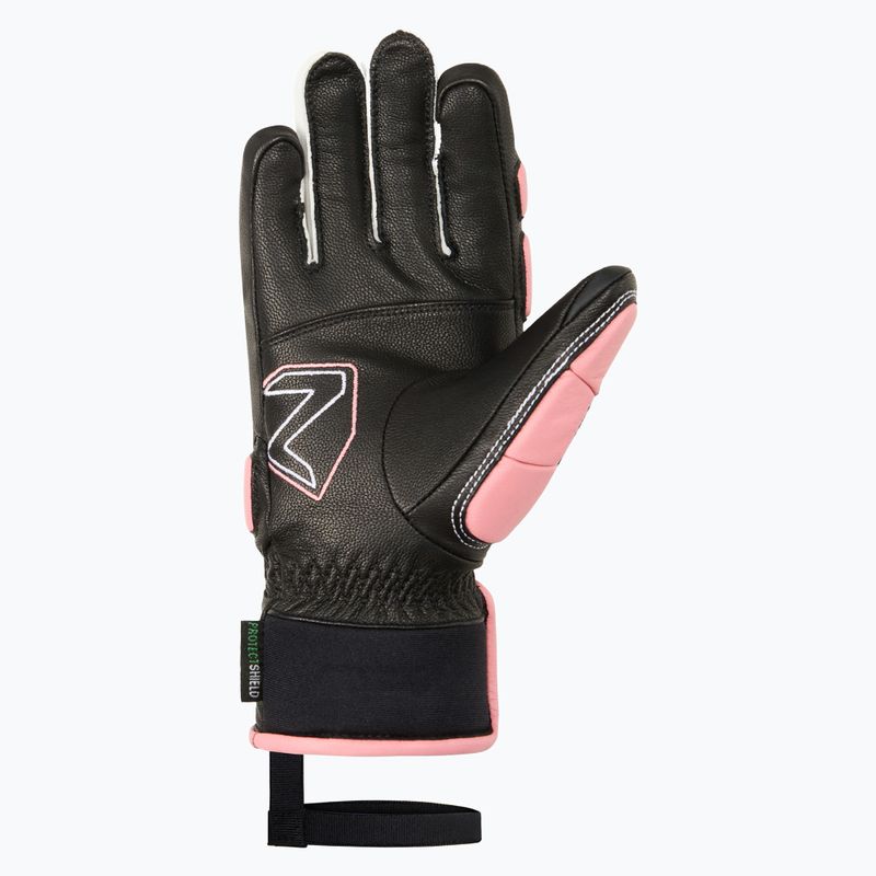 Children's ski gloves Ziener Lanus-Z AS PR black/pink vanilla 3